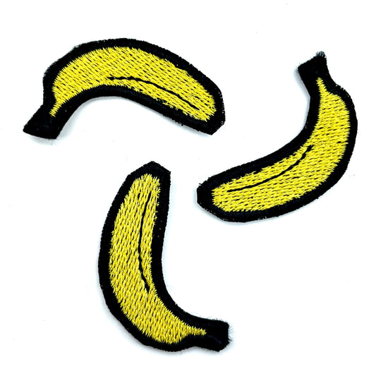 Cute Little Banana - Iron-On Embroidered Patch